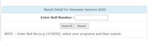 AIOU Result by Roll Number or Registration No.